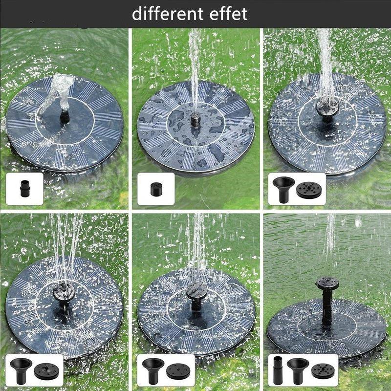 Solar fountain pump for outdoor use by Bowlift