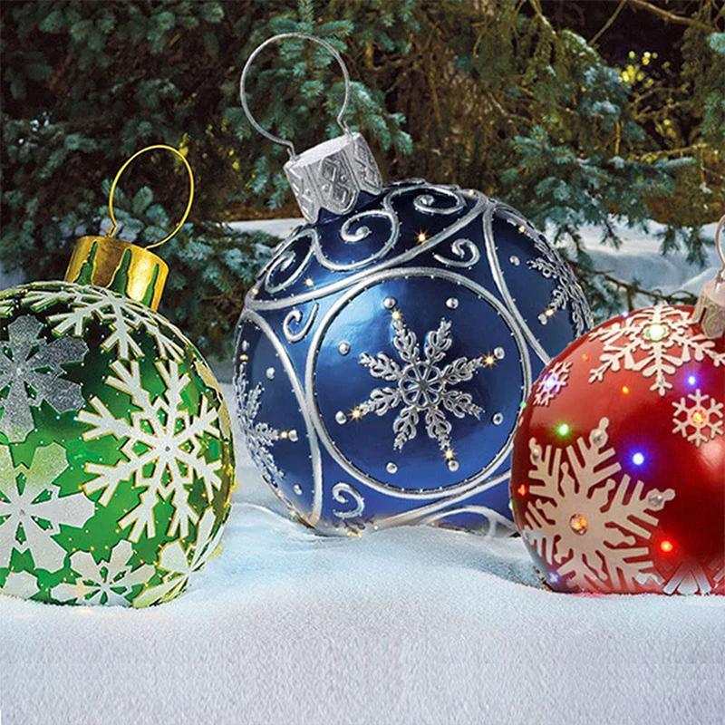 Inflatable Christmas decoration ball for outdoor use by Bowlift