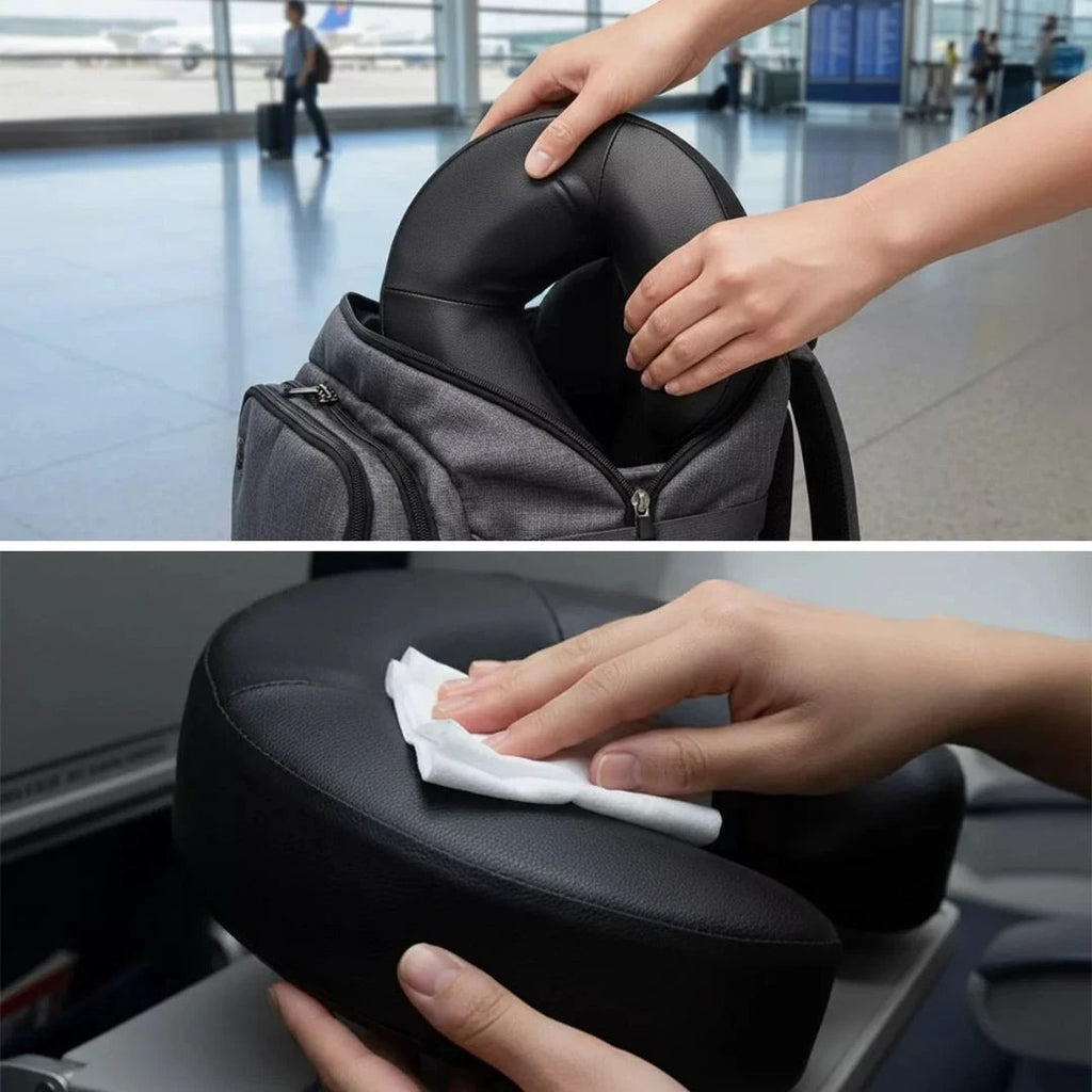 Neck Pain Relief – Ergonomic U-Shape Support – Lightweight Comfort for Flights & Long Journeys Bowlift by Bowlift