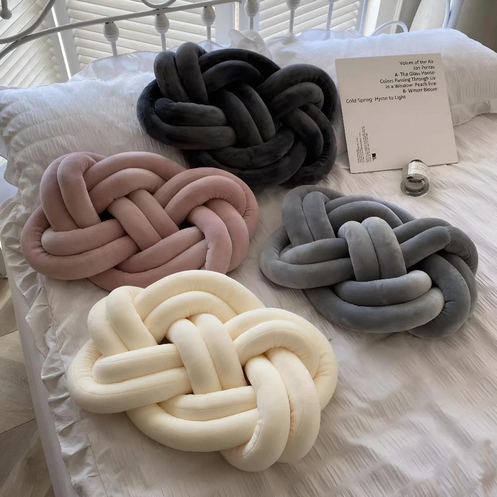 Braided Plush Cushion by Casa & Beyond