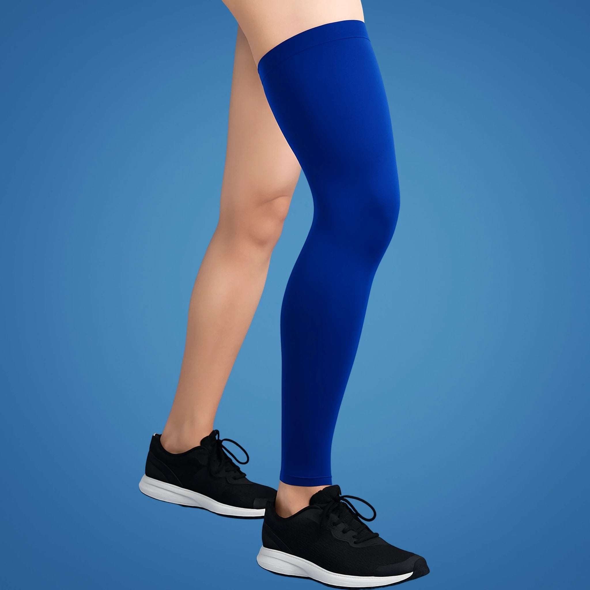 FlexiRelief | Full Leg Compression Sleeve – Knee Support – Graduated Pressure – Pain Relief – Recovery – Swelling Reduction Bowlift by Bowlift