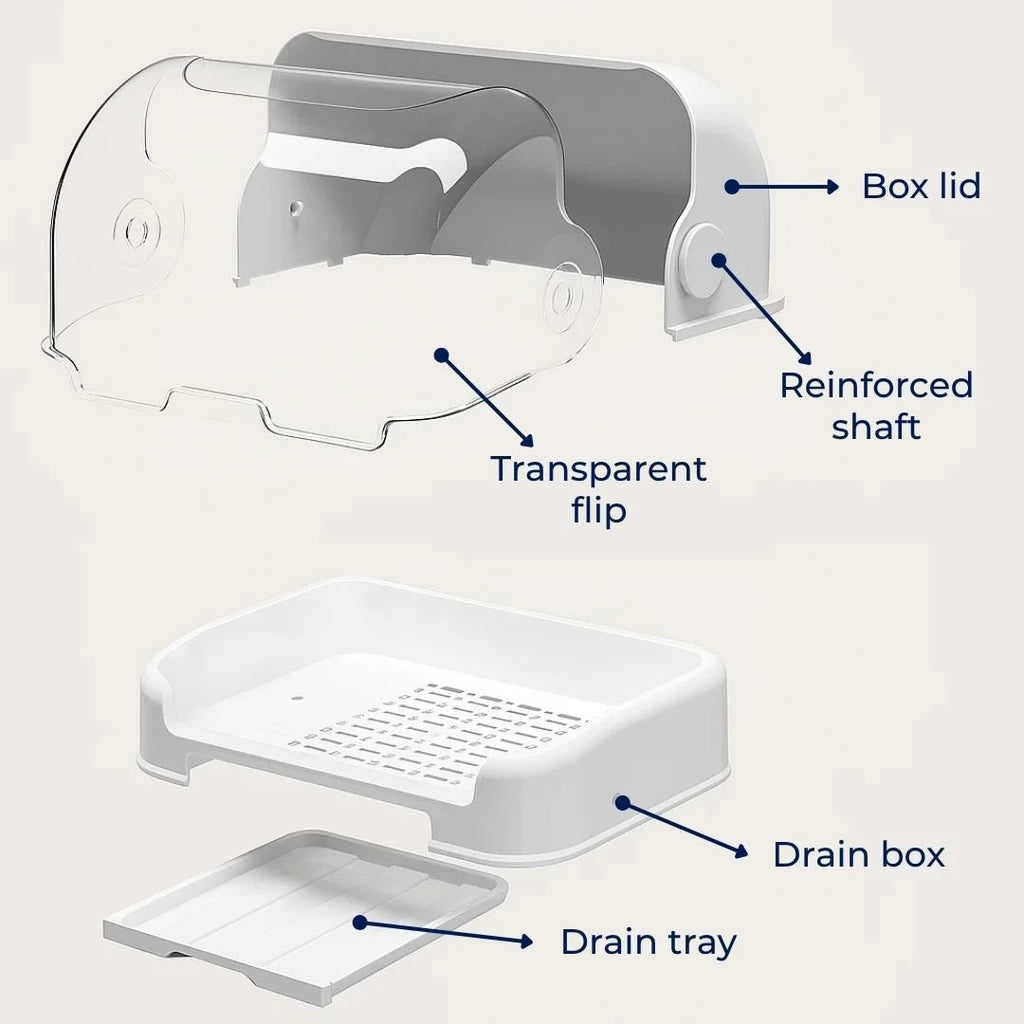 High Capacity Holds Many Bottles – Dust-Cover Lid – Hygienic Fast Drying Keeps Bottles Germ-Free Bowlift by Bowlift