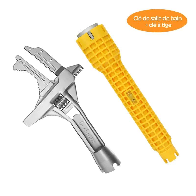 Multifunctional bathroom key tool by Bowlift