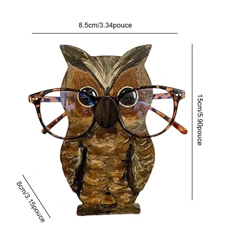 Cute wooden glasses case in animal shape by Bowlift