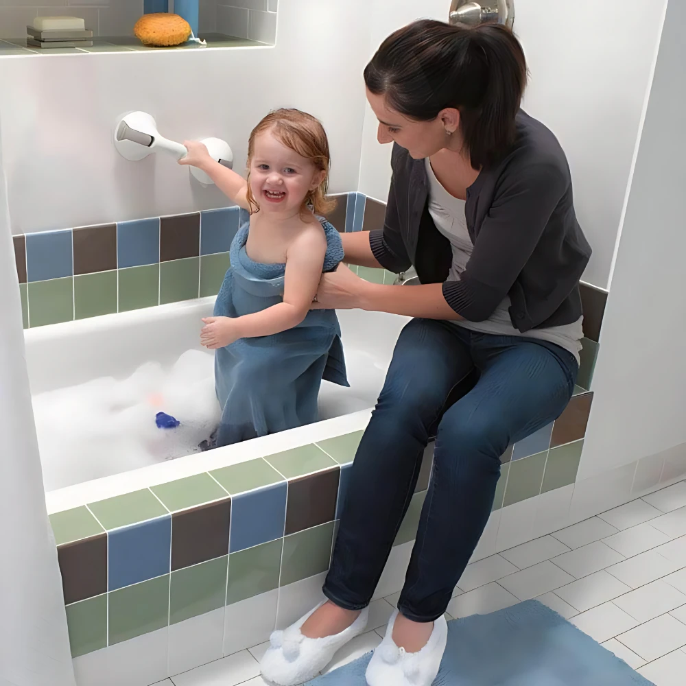 Bathroom Grab Bar with Suction Cups Bowlift by Bowlift