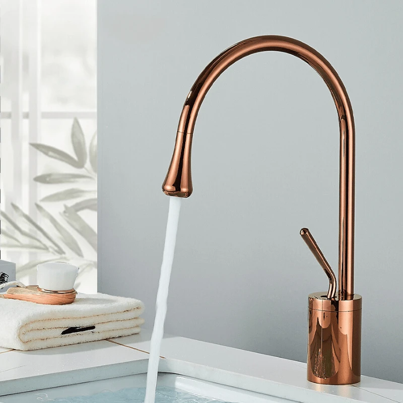 Brushed Gold Bathroom Faucet – RegalStream by BowLift