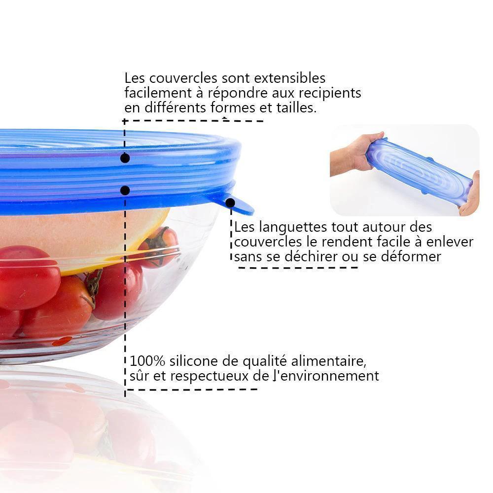 6-piece silicone bowl lid by Bowlift