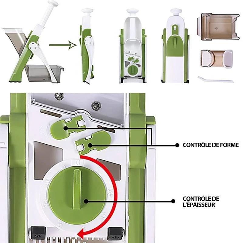Adjustable Safety Vegetable Cutter by Bowlift