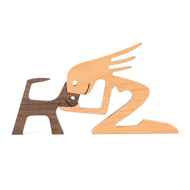 Tier lovers - Table ornaments made of wood carving by Bowlift