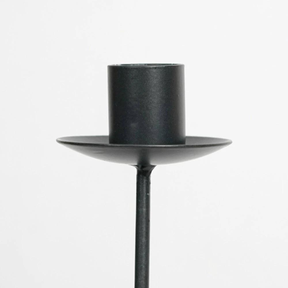 Sculpted Wavy Iron Candle Holder by Casa & Beyond