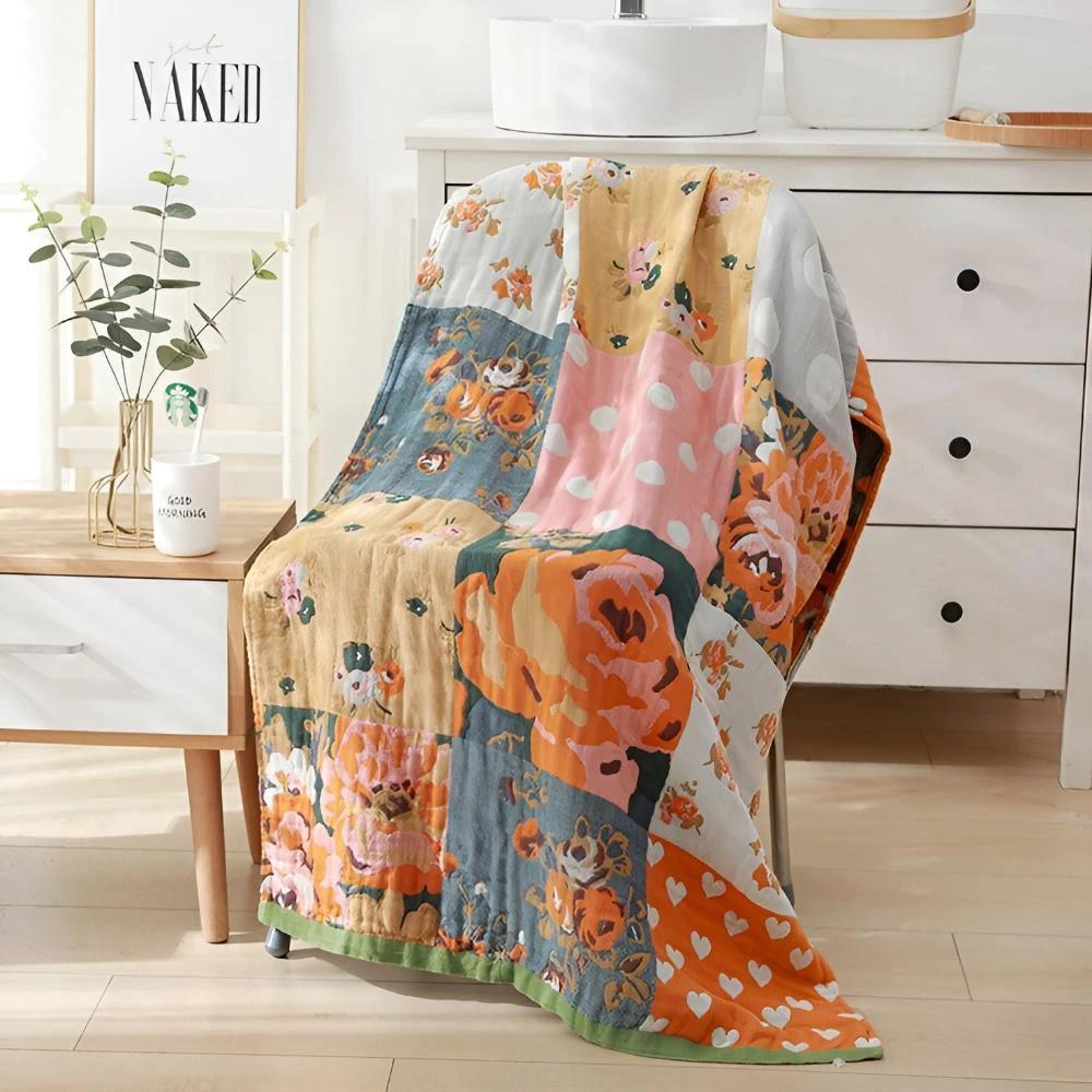 Rose Printed Bath Summer Towel by Casa & Beyond
