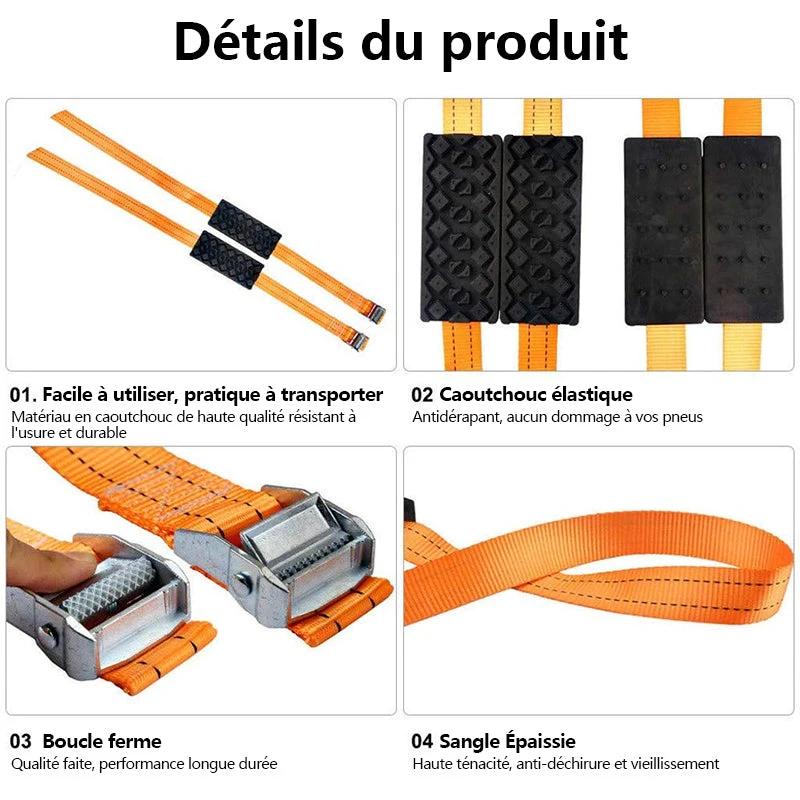 Emergency straps for tires (2 pieces) by Bowlift