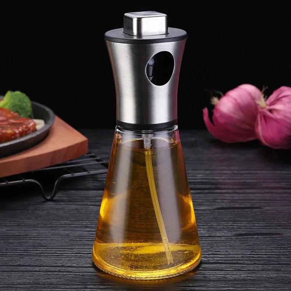 Stainless Crystal Oil Spray Bottle by Casa & Beyond