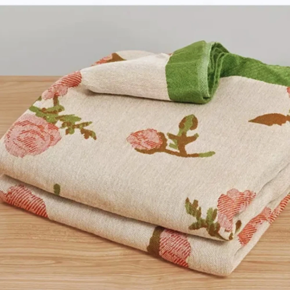 Bamboo Fiber Rural Rose Cooling Blanket by Casa & Beyond
