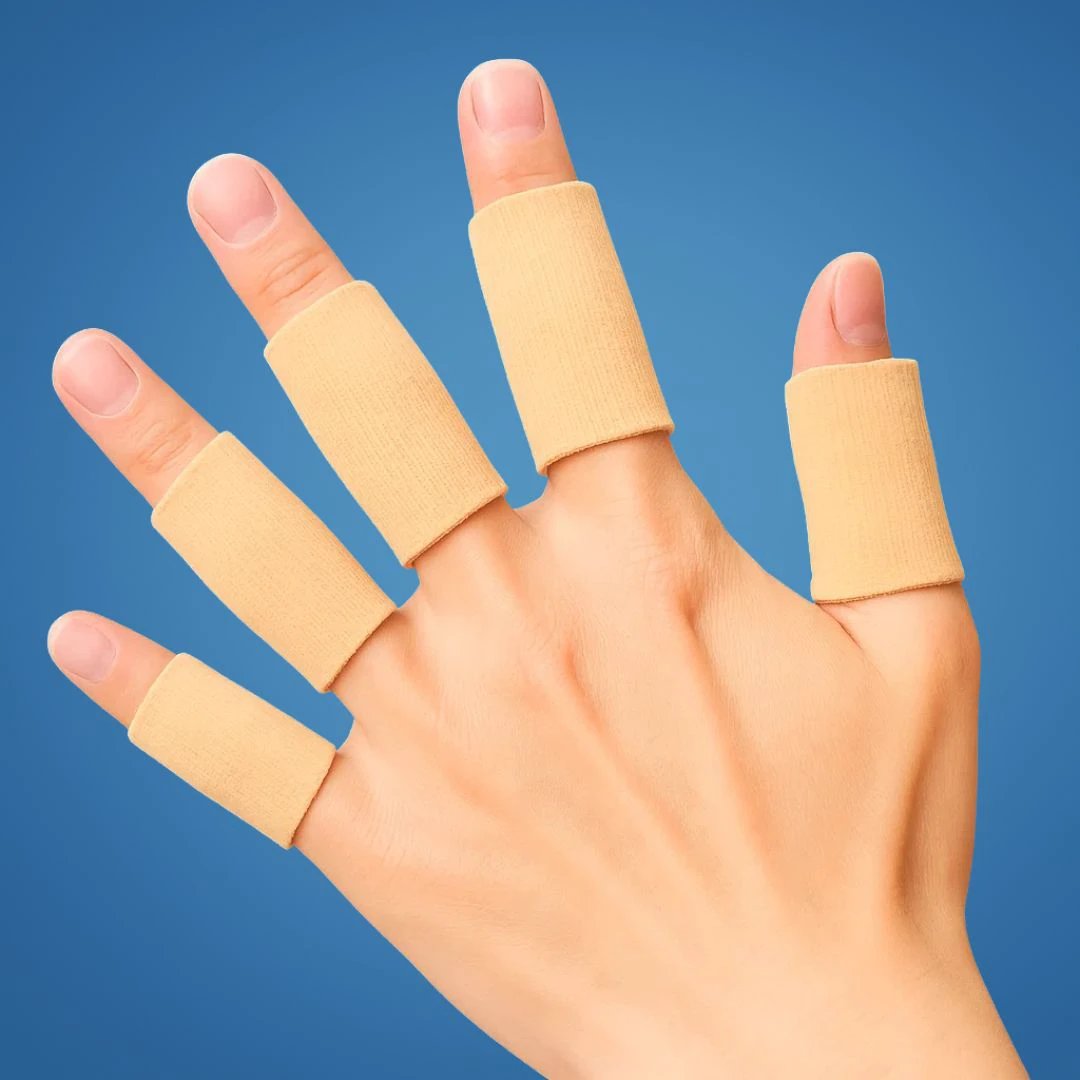 FlexiGuard | Finger Protection Sleeves – Injury Prevention – Breathable Snug Fit - Keeps wounds and bandages in place – Sports and Daily Comfort Bowlift by Bowlift