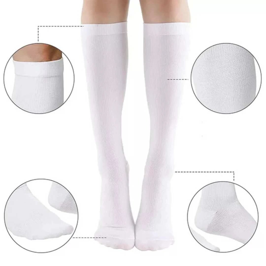 CircuFlex High Graduated Compression Socks | Improved Blood Circulation and Pain Relief - Ideal for Athletes - Travelers - Varicose Veins Bowlift by Bowlift