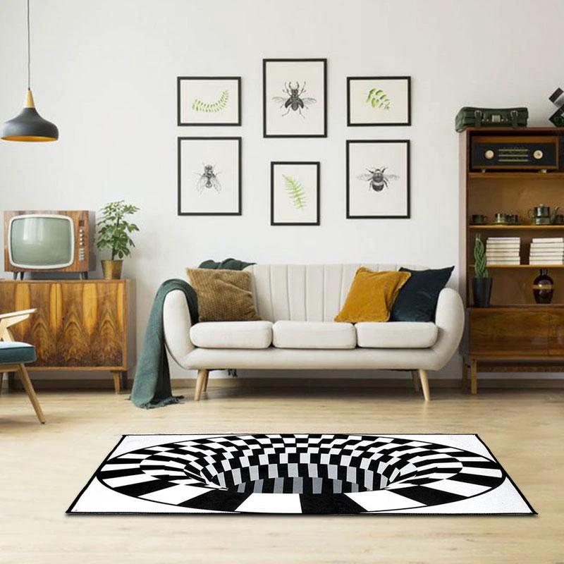 Rug with optical illusion by Bowlift