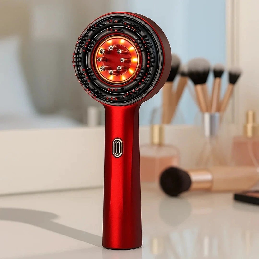 Red-Light Therapy – Rechargeable Hand-Held – Boosts Density for Thinning Hair – ThickerGrowth Bowlift by Bowlift