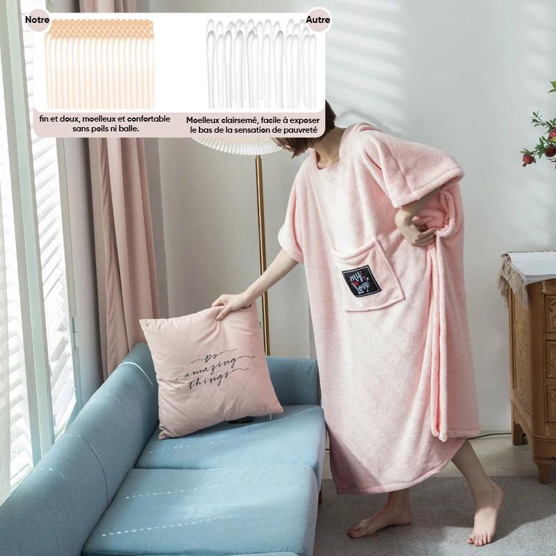 Terry bathrobe made of soft cotton fabric Girly by Bowlift