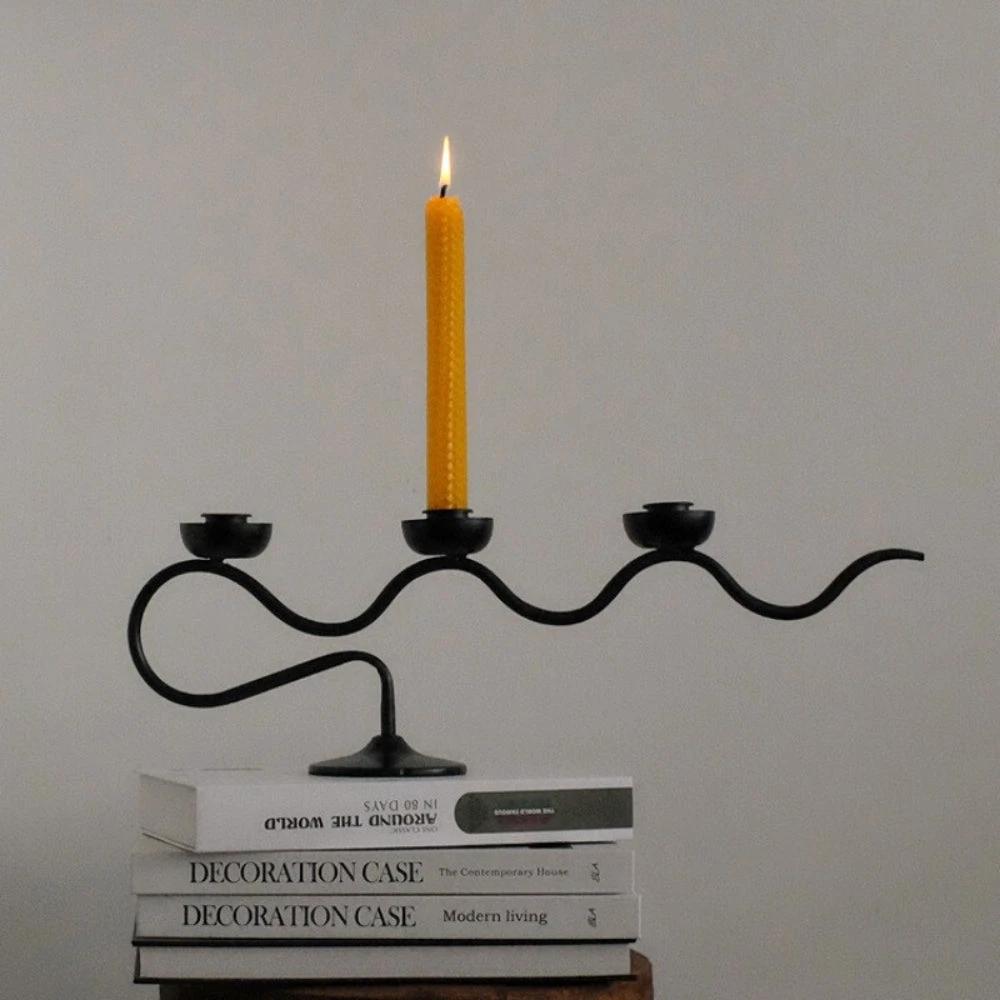 Tri Iron Twisted Candle Holder by Casa & Beyond