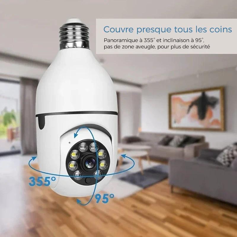 Wireless security camera without cables with light bulb by Bowlift