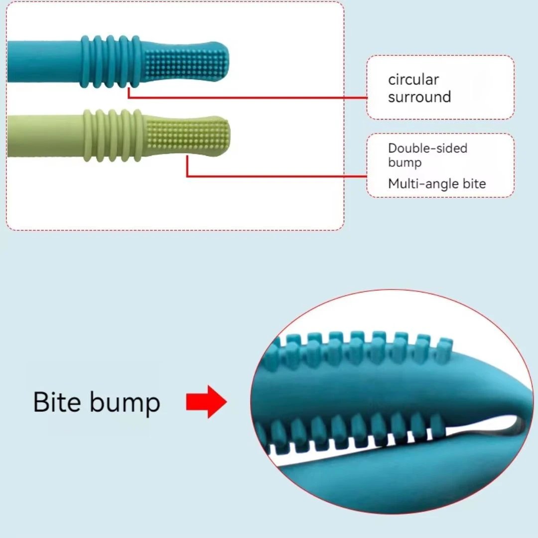 Teething tubes for babies – Reusable silicone teething aid by BowLift
