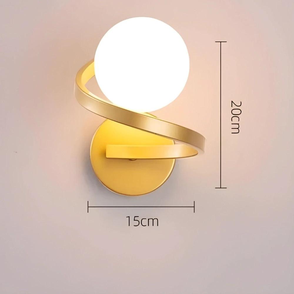 Spiral LED wall light with modern design Bowlift by Bowlift