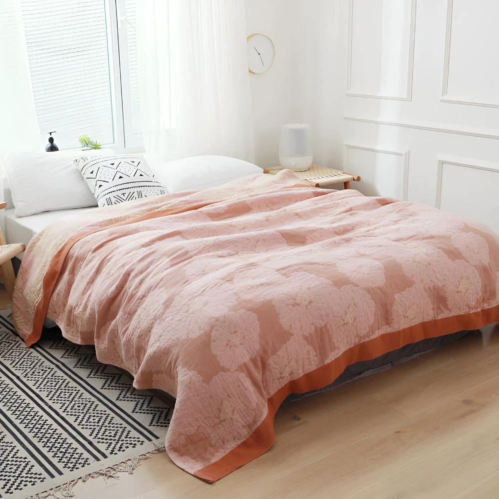 Botanical Bliss Cotton Blanket by Casa & Beyond