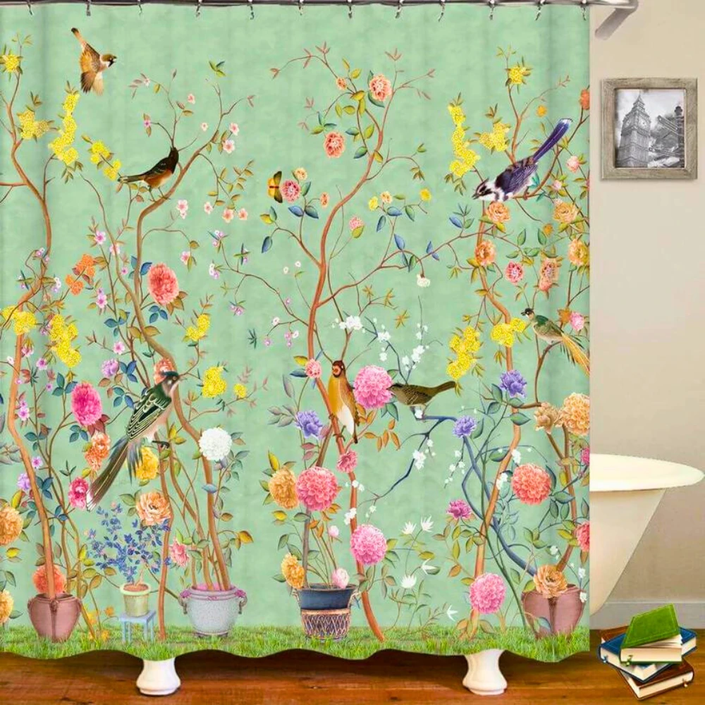Rural Waterproof Decorative Shower Curtain by Casa & Beyond
