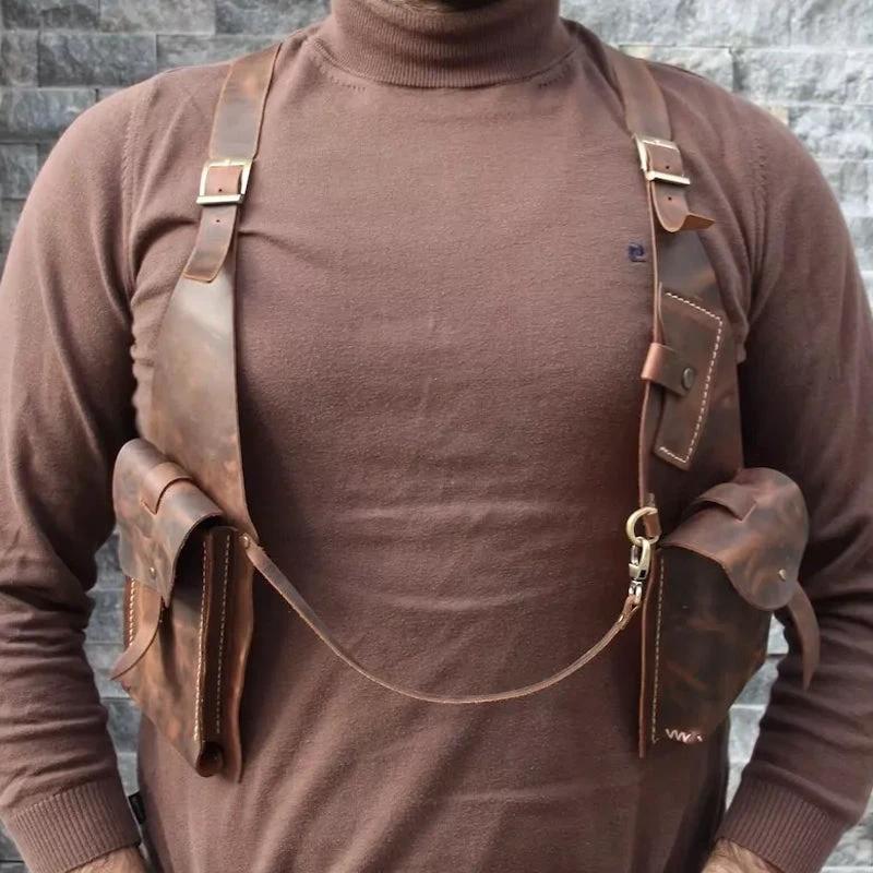 Medieval Steampunk Retro Shoulder Bag with Shoulder Strap by BowLift