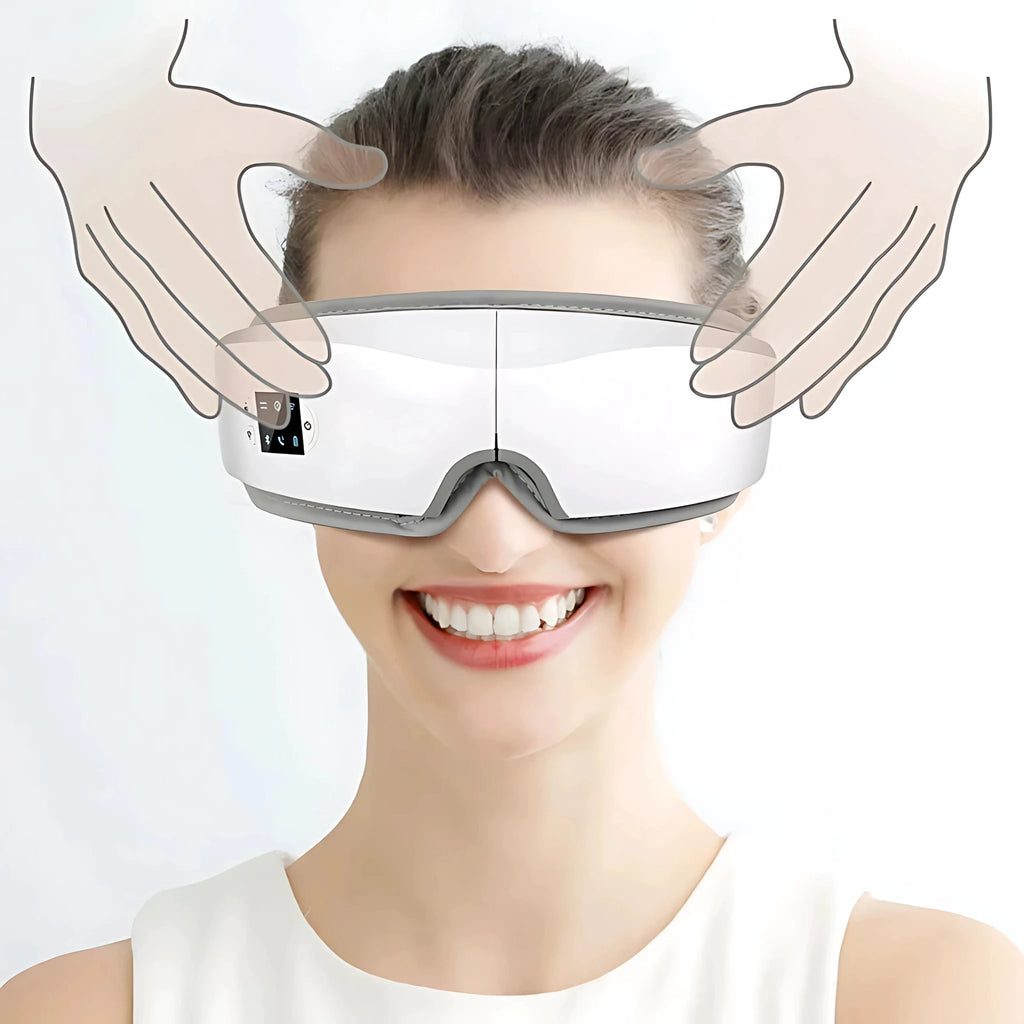 Vistella | 4D Smart Eye Massager - Air Pressure - Vibration - Heat Therapy for Eye Strain Fatigue - Sleep Improvement Bowlift by Bowlift