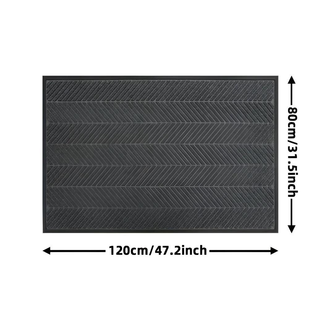 Chevron Ridges Non-Slip Door Mat by Casa & Beyond
