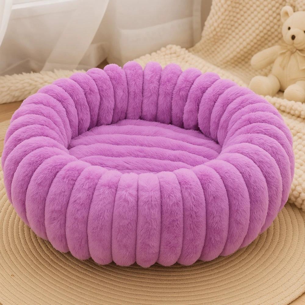 Purrfectly Plush Round Pet Bed by Casa & Beyond