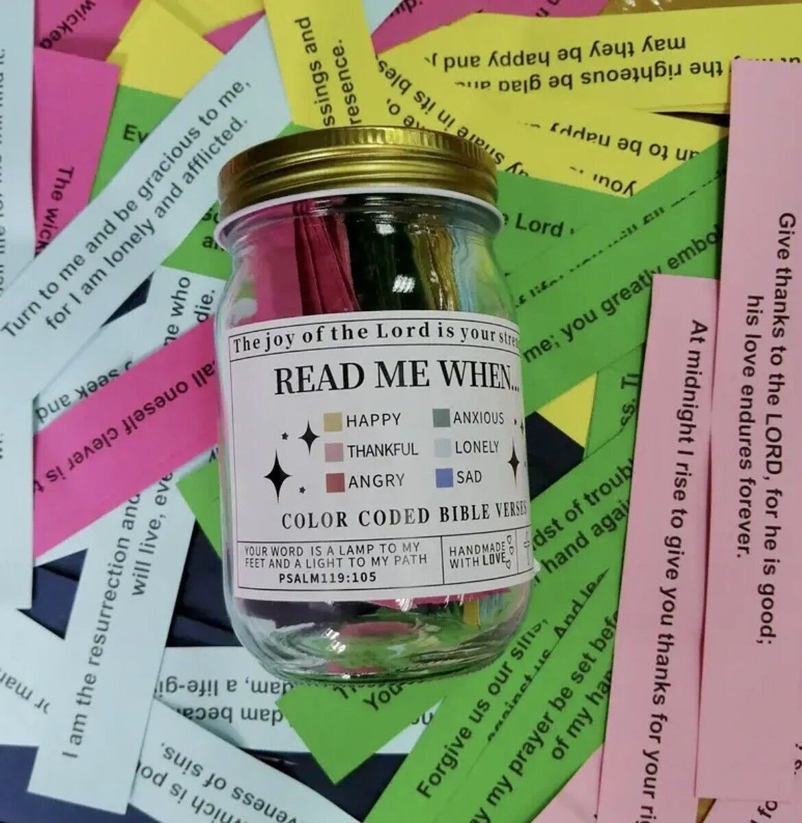Hope Jar - Filled with Bible Verses for Emotional Strength and Spiritual Connection Bowlift by Bowlift