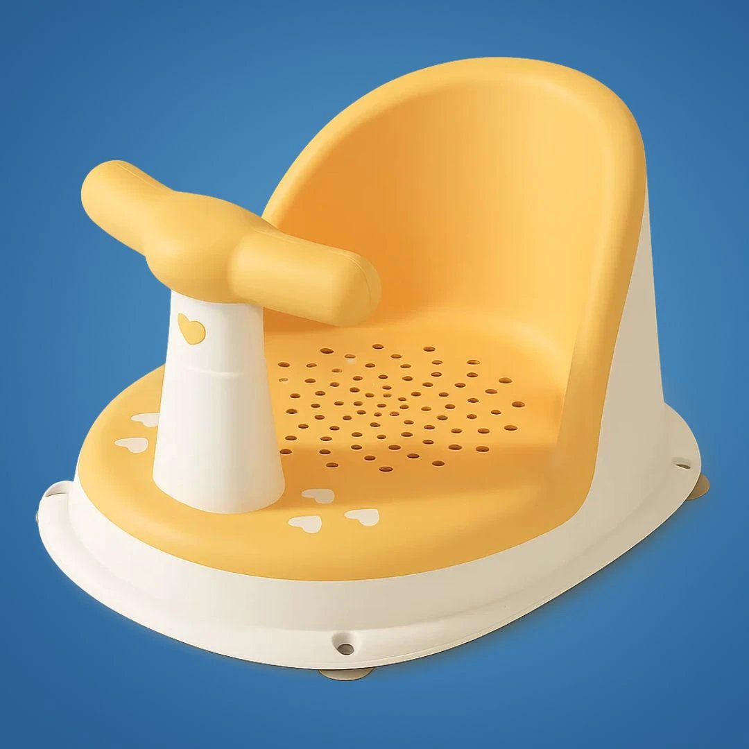 AquaSure | Non‑Slip Baby Bath Seat – Stainless Suction Cups – Premium Soft Cushion – Hands‑Free Parent Use Bowlift by Bowlift