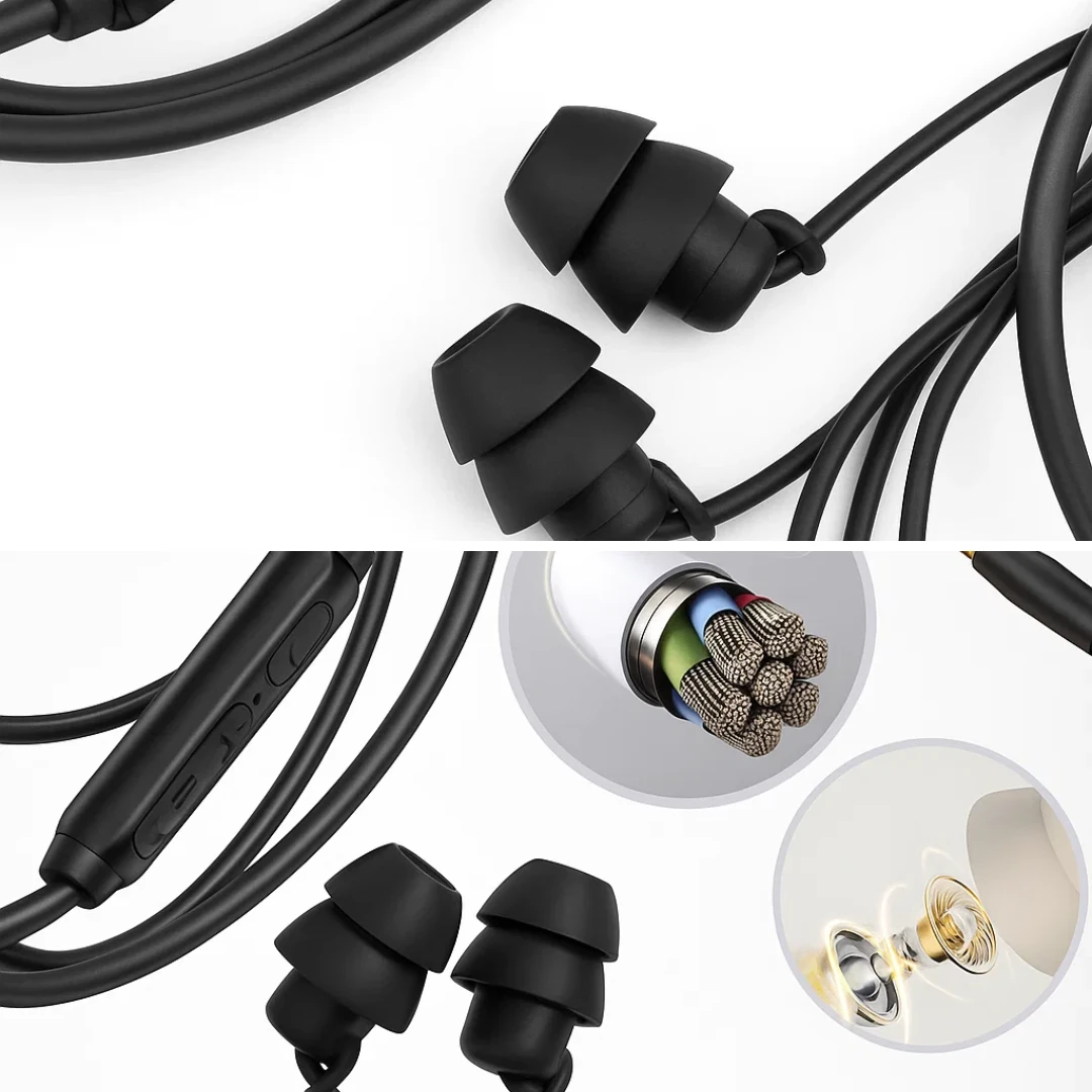 Noise-Cancelling – Ergonomic Silicone – For Side Sleepers – Blocks Snoring & Traffic – All-Night Comfort Bowlift by Bowlift