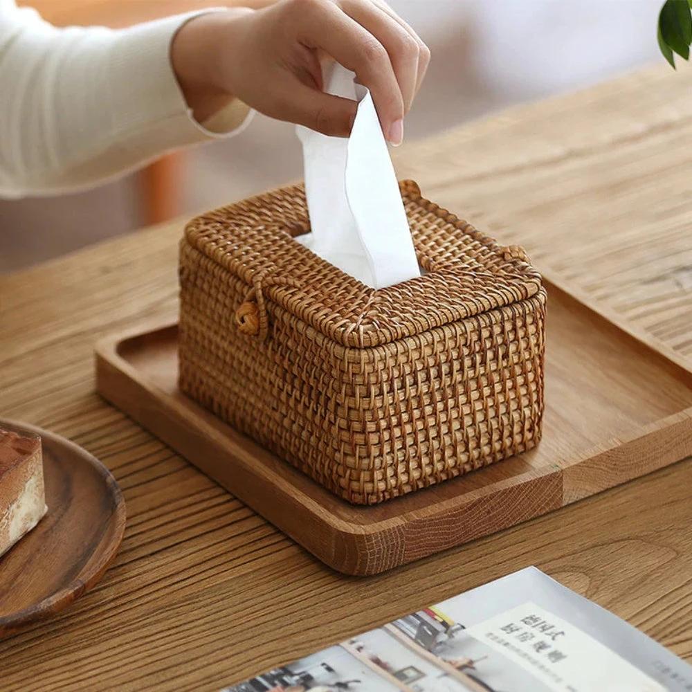 Bespoke Rattan Tissue Box by Casa & Beyond