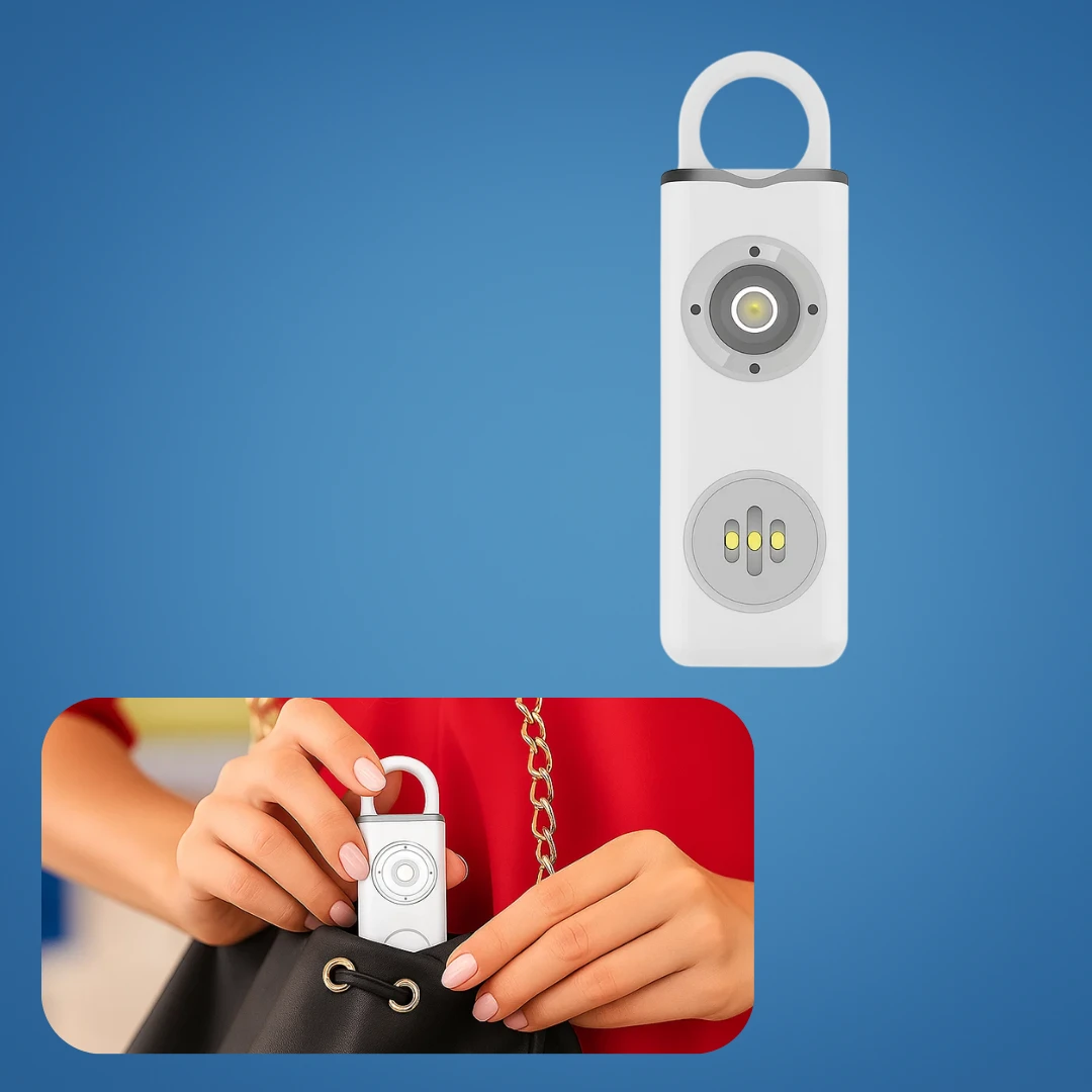 Ultra-Loud 130 dB Siren – Compact LED Torch Safety Device – For Night-Walkers Students & Commuters Bowlift by Bowlift