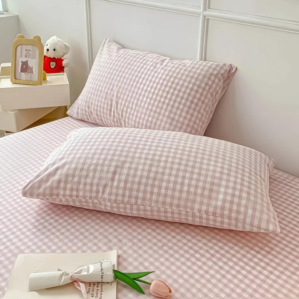 Soft Plaid Checkered Pillowcases by Casa & Beyond
