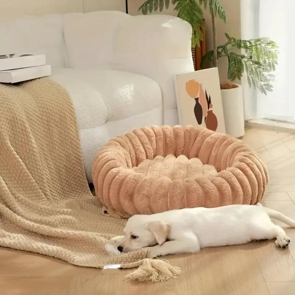 Purrfectly Plush Round Pet Bed by Casa & Beyond