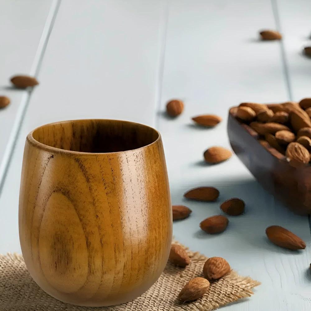 Handcrafted Wooden Tea Cup by Casa & Beyond
