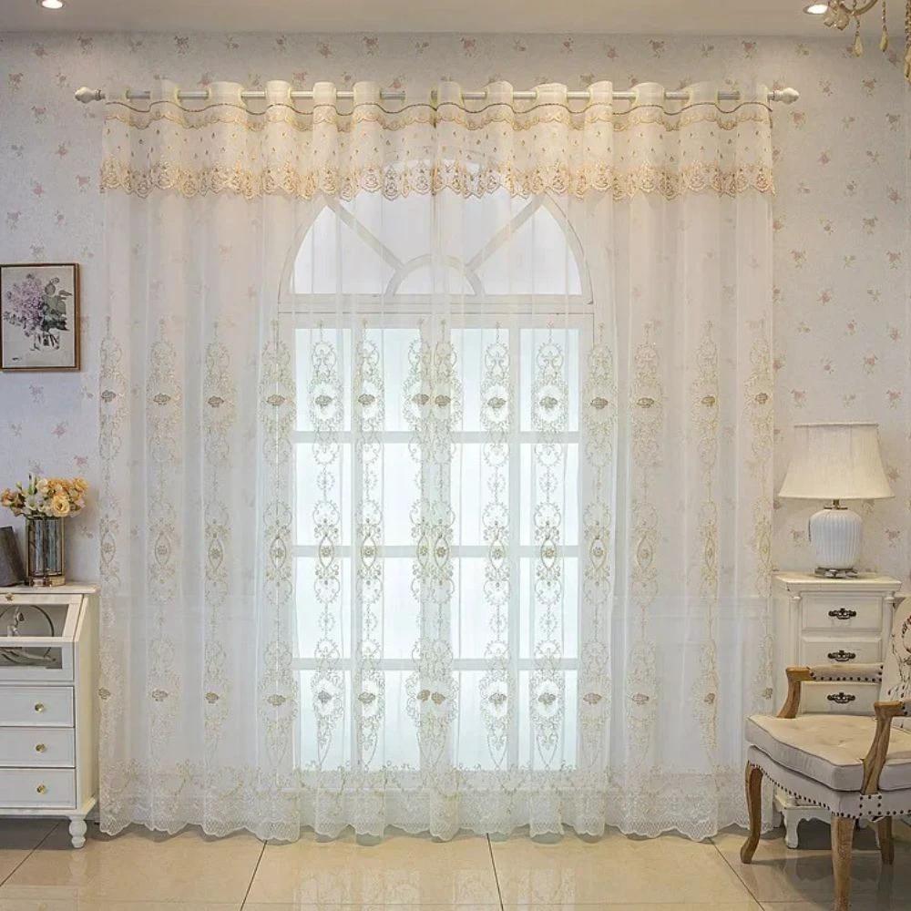 Elyvia Embroidered Classic Sheer Lace Curtain by Casa & Beyond