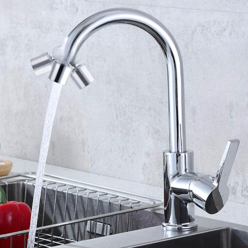 SprayMaster 360° Adjustable Faucet Attachment with Dual Spray Modes Bowlift by Bowlift