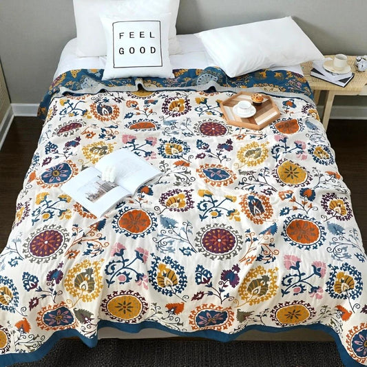Breathable Cotton Gauze Coverlet by Casa & Beyond