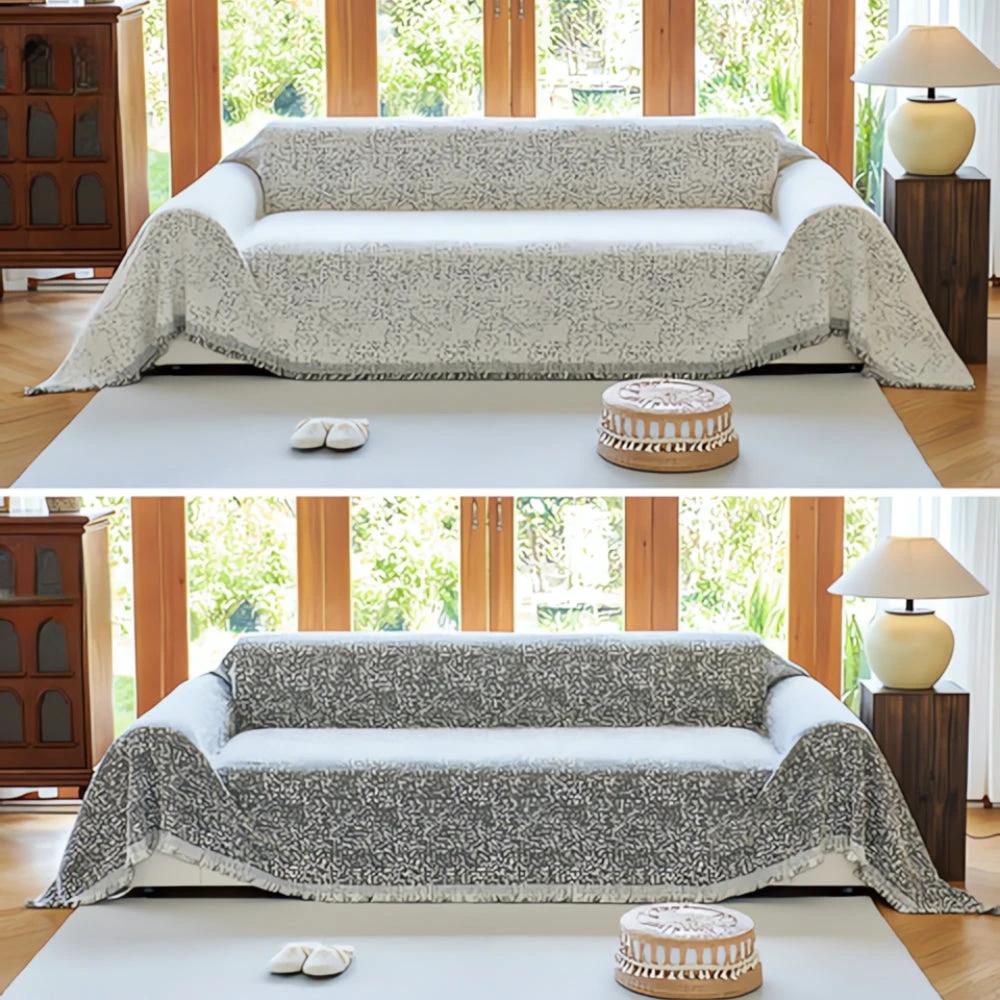 Nordic Speckle Reversible Sofa Cover by Casa & Beyond