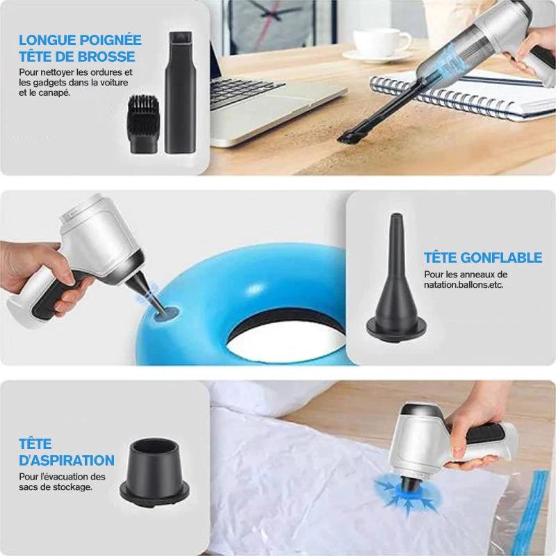 Mini cordless handheld vacuum cleaner by Bowlift