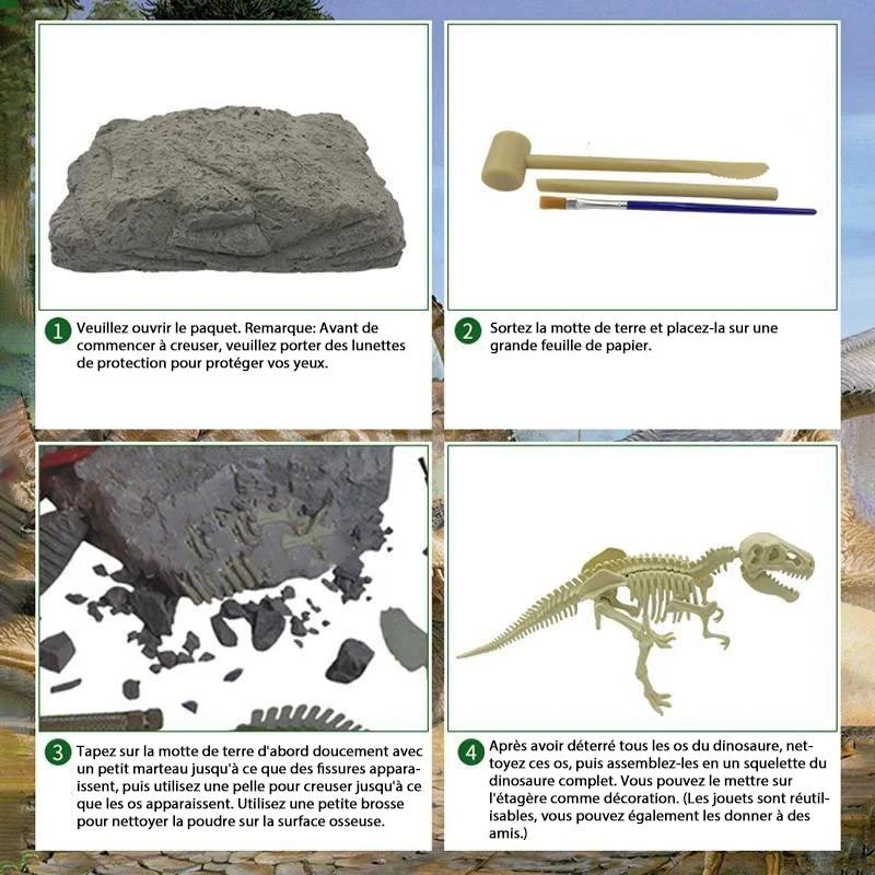 archaeological dinosaur toy by Bowlift