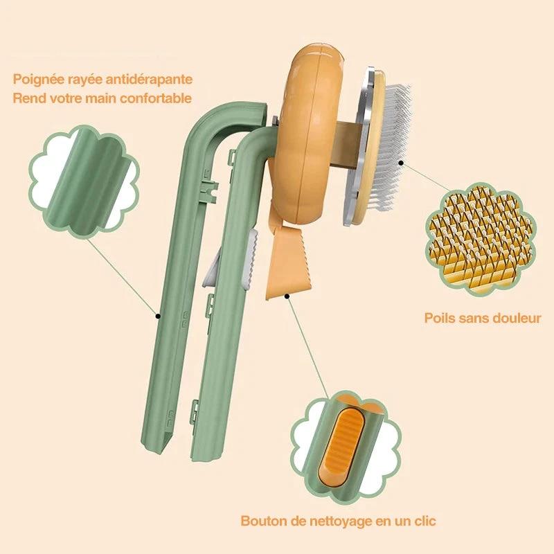 Pumpkin Comb Brush for Pets by Bowlift