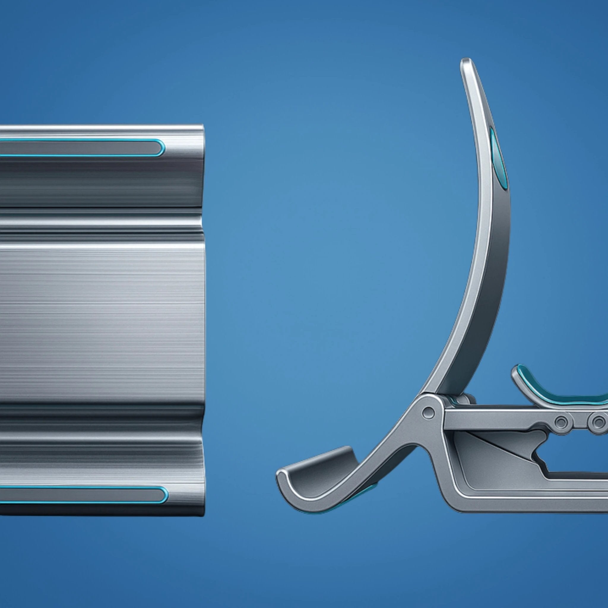 Adjustable Aluminium Design – Space-Saving Cooling Holder for Workstations Bowlift by Bowlift