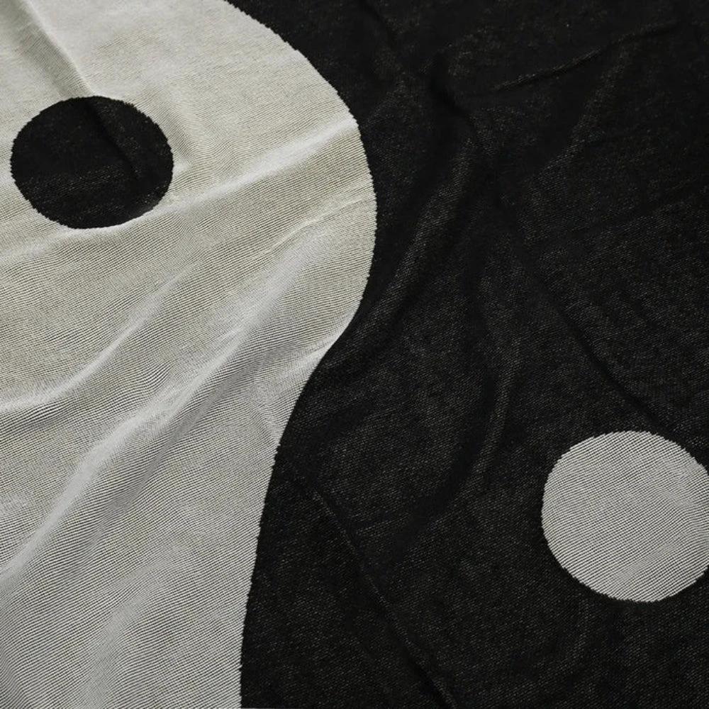 Artistic Yin Yang Tapestry Throw Blanket by Casa & Beyond